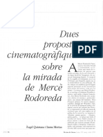 Dues Propostes Cinematografiques Sobre L