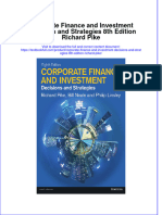 Download pdf Corporate Finance And Investment Decisions And Strategies 8Th Edition Richard Pike ebook full chapter 