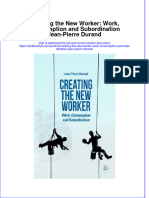 Download textbook Creating The New Worker Work Consumption And Subordination Jean Pierre Durand ebook all chapter pdf 
