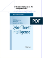 Textbook Cyber Threat Intelligence Ali Dehghantanha Ebook All Chapter PDF
