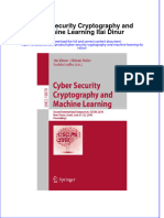 Textbook Cyber Security Cryptography and Machine Learning Itai Dinur Ebook All Chapter PDF
