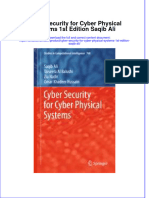 Textbook Cyber Security For Cyber Physical Systems 1St Edition Saqib Ali Ebook All Chapter PDF
