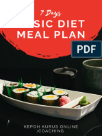 7 Days Basic Meal Plan KKOC #Teamcoachsyahir