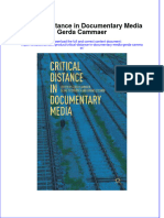 Download textbook Critical Distance In Documentary Media Gerda Cammaer ebook all chapter pdf 