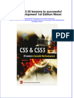 Download textbook Css Css3 20 Lessons To Successful Web Development 1St Edition Nixon ebook all chapter pdf 