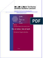 Download textbook Dar Al Islam Dar Al %E1%B8%A5Arb Territories People Identities Giuliano Lancioni ebook all chapter pdf 