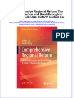 Download full chapter Comprehensive Regional Reform The Transformation And Breakthrough In China S Educational Reform Guihua Liu pdf docx