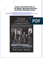 PDF Crime Courts and Community in Mid Victorian Wales Montgomeryshire People and Places Rachael Jones Ebook Full Chapter