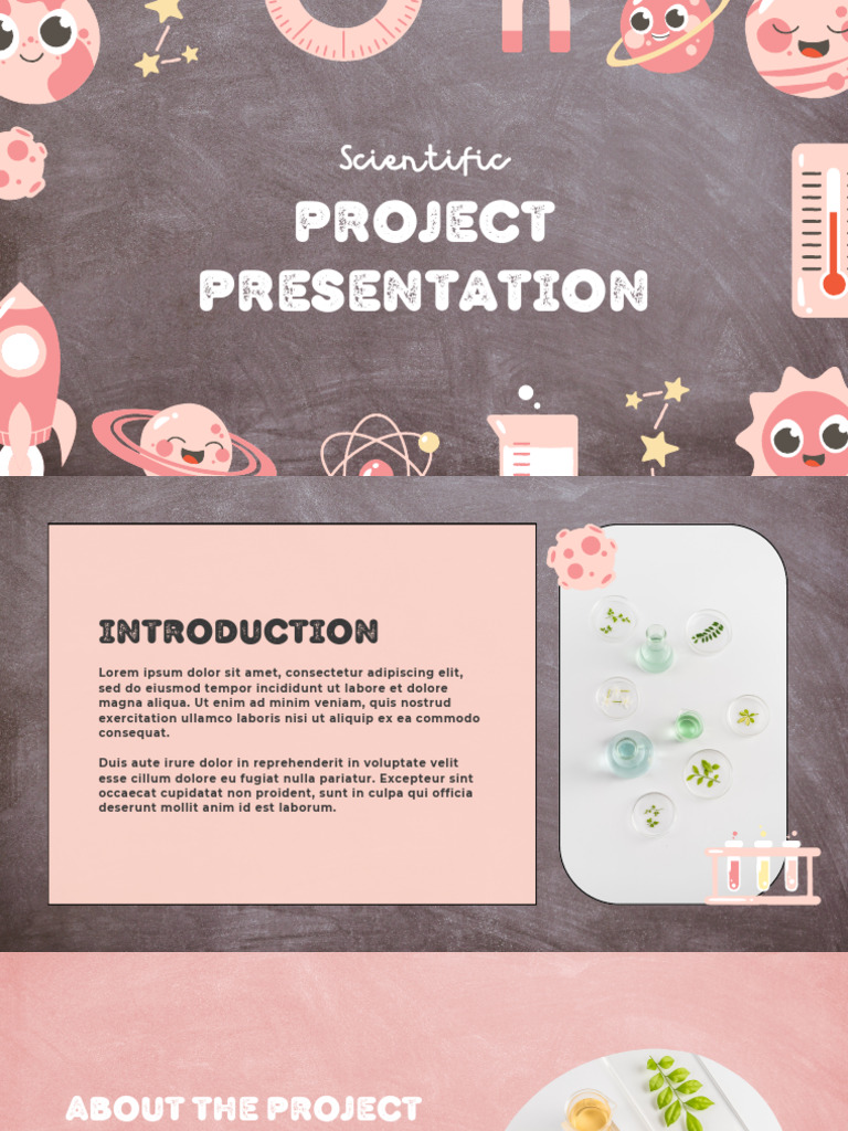 Grey and Pink Scientific Project Presentation | PDF
