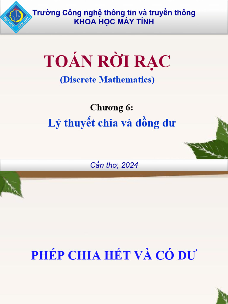 C6 Number Theory Dong Du SV | PDF