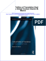 Download textbook Cultural Politics Of Translation East Africa In A Global Context Alamin M Mazrui ebook all chapter pdf 