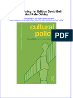 Download textbook Cultural Policy 1St Edition David Bell And Kate Oakley ebook all chapter pdf 