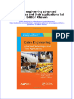Download textbook Dairy Engineering Advanced Technologies And Their Applications 1St Edition Chavan ebook all chapter pdf 