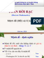 C 1 - Mệnh Đề - Vị Từ - Toán Rời Rạc