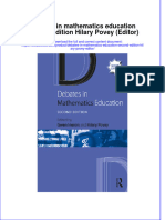 PDF Debates in Mathematics Education Second Edition Hilary Povey Editor Ebook Full Chapter