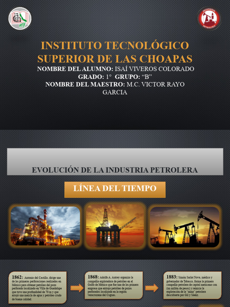 Línea del Tiempo de la Industria Petrolera. Fundamentos | PDF ...