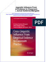 Download pdf Cross Linguistic Influence From Empirical Evidence To Classroom Practice M Juncal Gutierrez Mangado ebook full chapter 