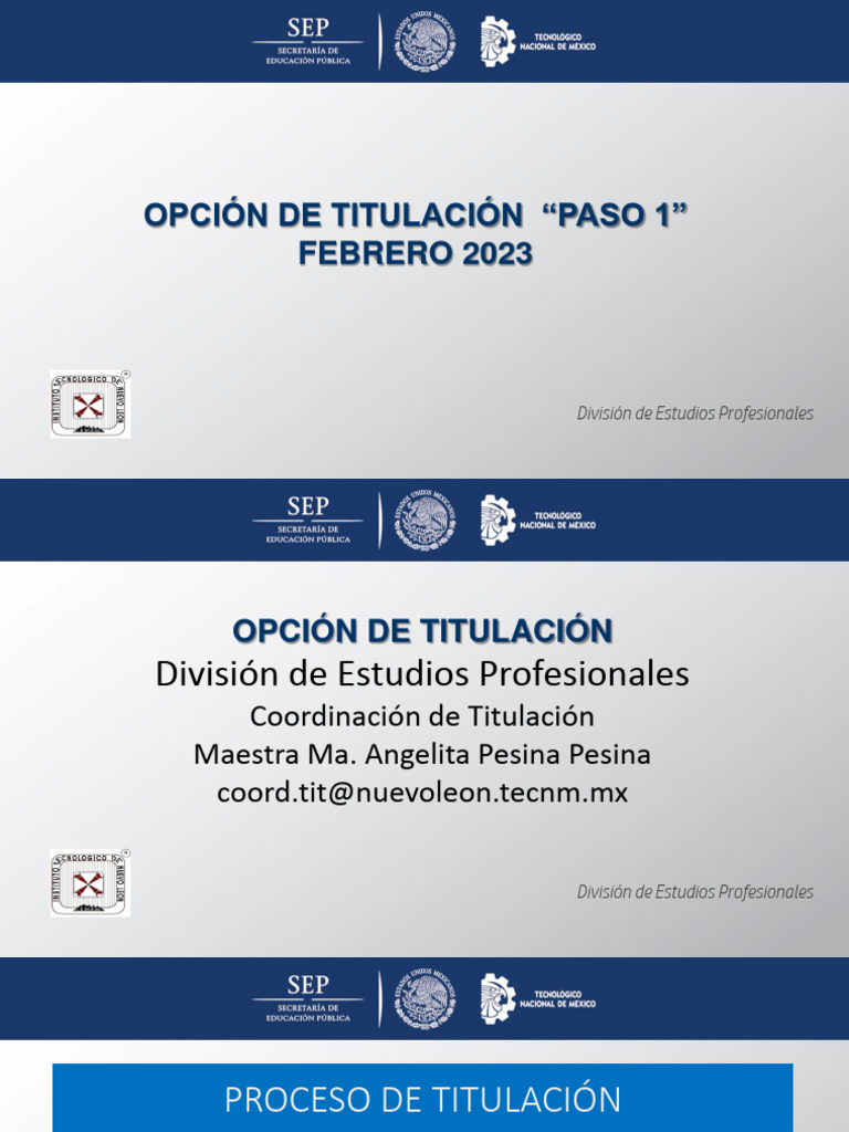 EJ Proc Tit Paso1 | PDF | Crecimiento personal y profesional