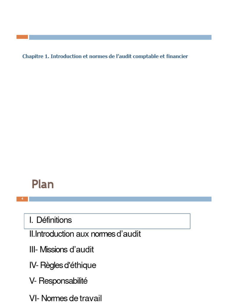 Normes de l'Audit Comptable et Financier | PDF | Audit financier | Audit