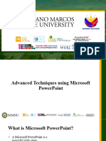 Advanced Techniques Using MS PowerPoint