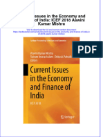 Textbook Current Issues in The Economy and Finance of India Icef 2018 Aswini Kumar Mishra Ebook All Chapter PDF