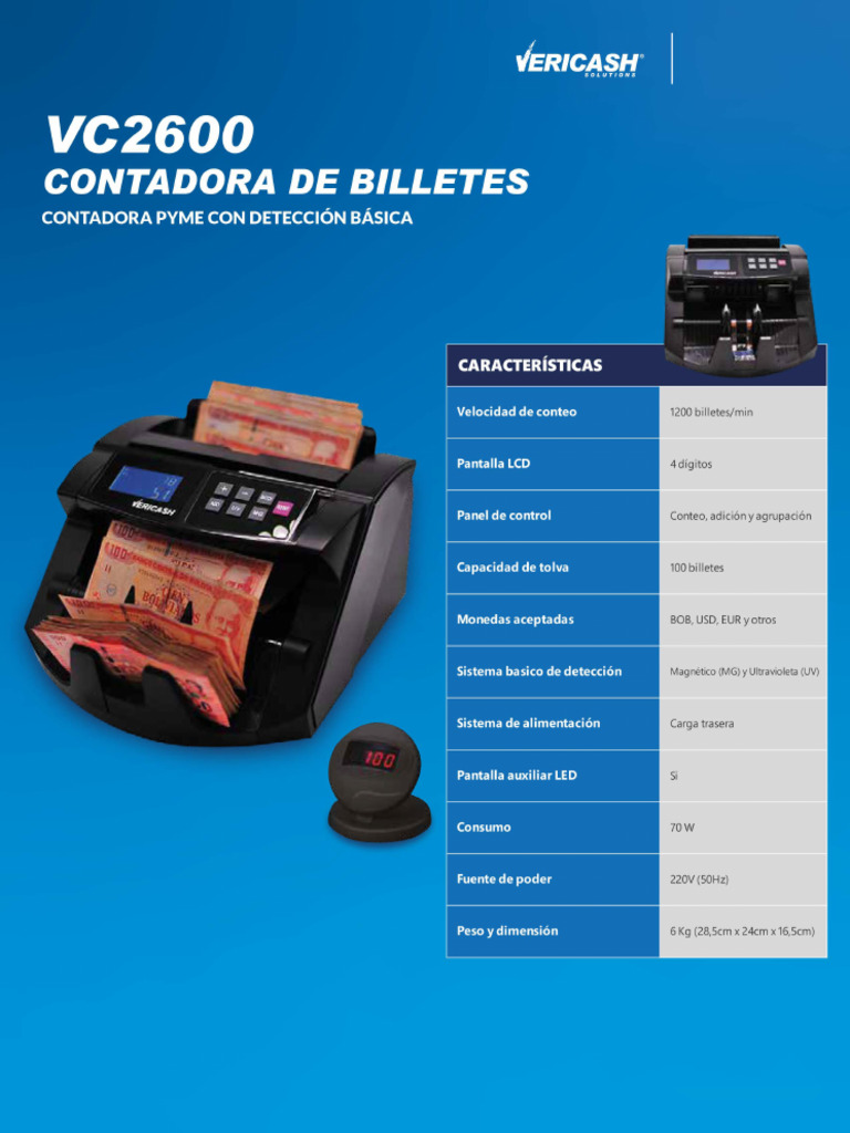 Vericash VC2600 | PDF