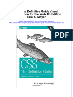 Download textbook Css The Definitive Guide Visual Presentation For The Web 4Th Edition Eric A Meyer ebook all chapter pdf 
