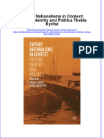 Textbook Cypriot Nationalisms in Context History Identity and Politics Thekla Kyritsi Ebook All Chapter PDF
