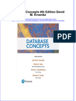 Textbook Database Concepts 9Th Edition David M Kroenke Ebook All Chapter PDF