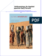 PDF Cultural Anthropology An Applied Perspective Gary Ferraro Ebook Full Chapter