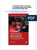 Download textbook Design And Visual Culture From The Bauhaus To Contemporary Art Optical Deconstructions Edit Toth ebook all chapter pdf 