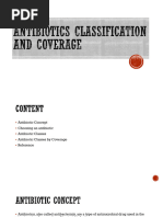 Antibiotic Classification and Coverage Chart | PDF | Gram Negative ...