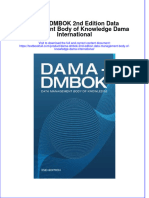 Textbook Dama Dmbok 2Nd Edition Data Management Body of Knowledge Dama International Ebook All Chapter PDF