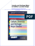 Textbook Culture Diversity and Heritage Major Studies 1St Edition Lourdes Arizpe Ebook All Chapter PDF