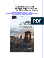 Textbook Debating Scotland Issues of Independence and Union in The 2014 Referendum 1St Edition Michael Keating Ebook All Chapter PDF