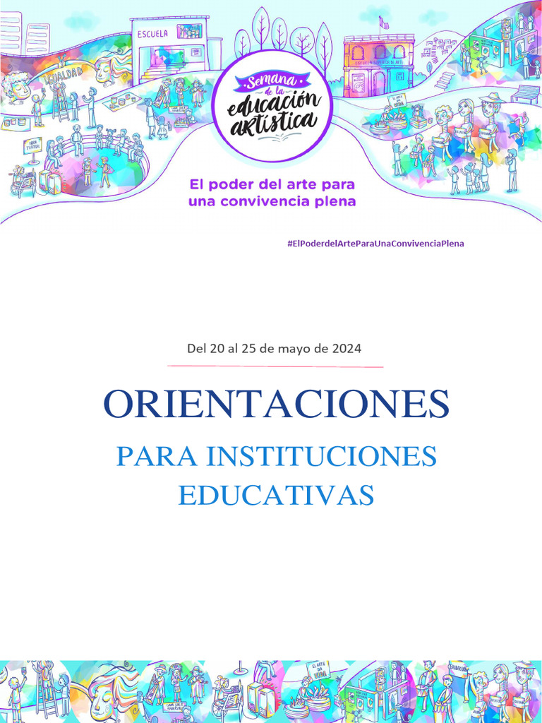 Semana de la Educación Artística 2024 | PDF | Educación en artes ...