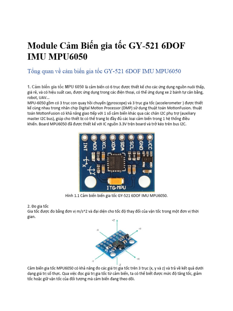 MPU6050 | PDF