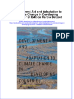 Textbook Development Aid and Adaptation To Climate Change in Developing Countries 1St Edition Carola Betzold Ebook All Chapter PDF