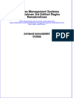 Download pdf Database Management Systems Ramakrishnan 3Rd Edition Raghu Ramakrishnan ebook full chapter 