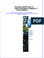PDF Data Security and Privacy in Massachusetts 2Nd Edition Stephen Y Chow Editor Ebook Full Chapter