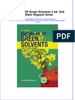 PDF Databook of Green Solvents 2 Ed 2Nd Edition Wypych Anna Ebook Full Chapter