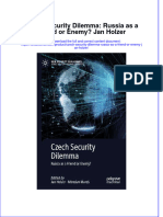 PDF Czech Security Dilemma Russia As A Friend or Enemy Jan Holzer Ebook Full Chapter
