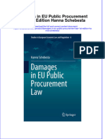 Ebffiledoc - 150download PDF Damages in Eu Public Procurement Law 1St Edition Hanna Schebesta Ebook Full Chapter
