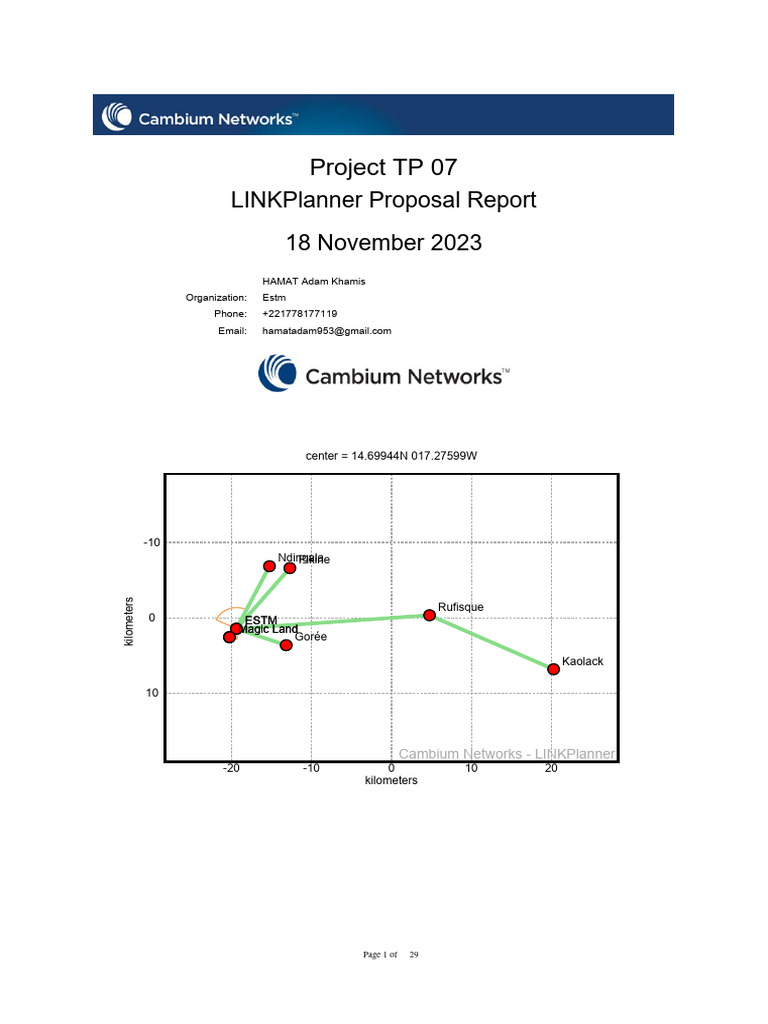 LINKPlanner Proposal for Project TP 07 | PDF | Radio Propagation | Decibel