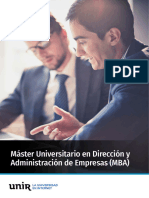 M O - Direccion Administracion Empresas MBA - Esp