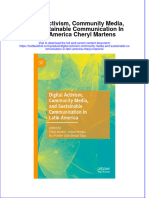 Download pdf Digital Activism Community Media And Sustainable Communication In Latin America Cheryl Martens ebook full chapter 