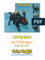 Umbreon A Letter Lined
