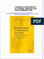 Download textbook Decision Making In Humanitarian Operations Strategy Behavior And Dynamics Sebastian Villa ebook all chapter pdf 