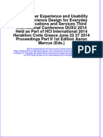 Download textbook Design User Experience And Usability User Experience Design For Everyday Life Applications And Services Third International Conference Duxu 2014 Held As Part Of Hci International 2014 Heraklion Crete ebook all chapter pdf 