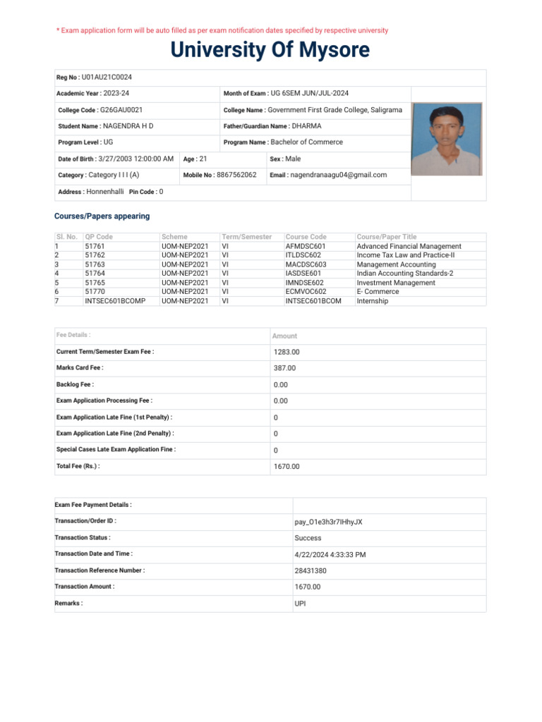 FEES AND PAYMENT INFORMATION visual data 2